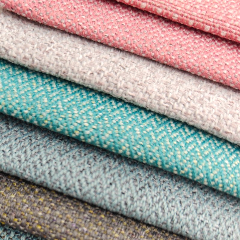 Modern Embossed Jacquard Sofa Fabric Supplier Offers Linen Jute Options Knitted Yarn Dyed Home Textile Microfiber