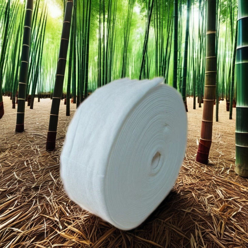 Hot Selling 100% Bamboo Fiber Spunlaced Non-Woven Fabric Biodegradable and Environmentally Friendly Water Resistant Breathable