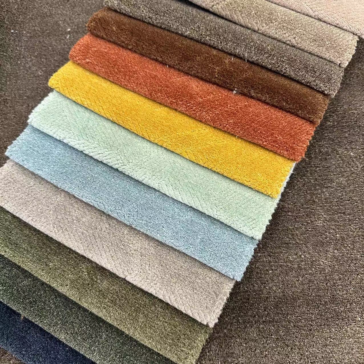 X9142- polyester home textile sofa fabric for plain Comfortable Warm Upholstery Pillow linen curtain fabrics For Home
