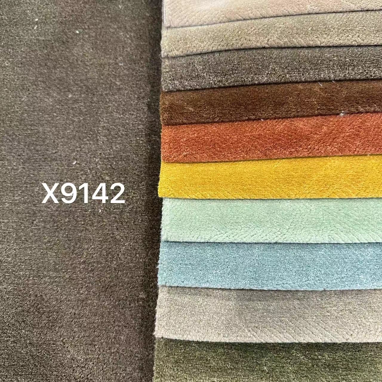 X9142- polyester home textile sofa fabric for plain Comfortable Warm Upholstery Pillow linen curtain fabrics For Home