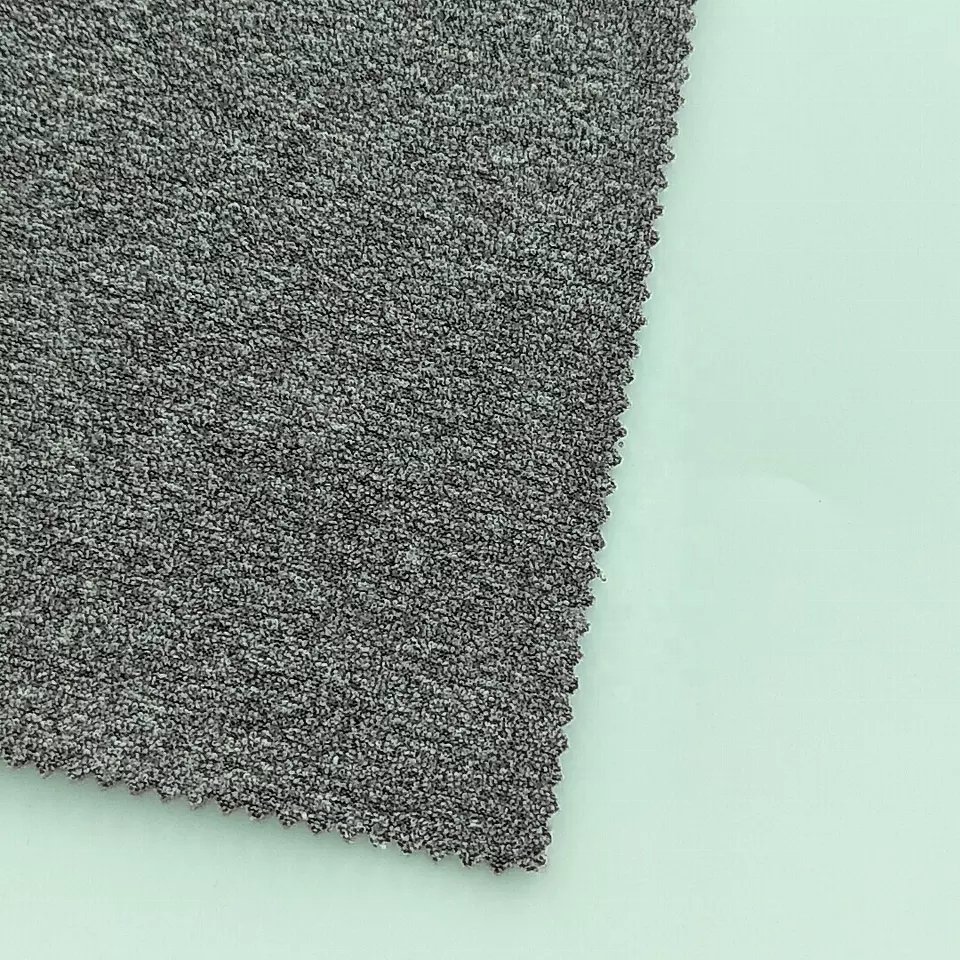 Plain Dyed 80%Polyester 20%Cotton One Side Brushed Fleece Fabric For Garment