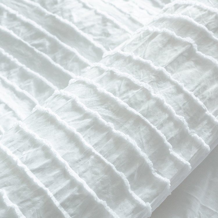 White sheet set clipped jacquard duvet cover sets bedding linen bedding sets duvet cover