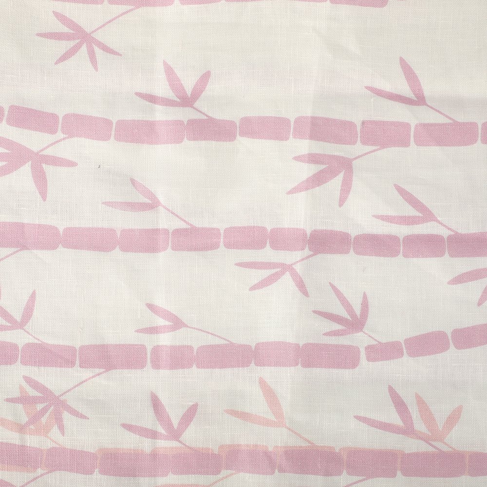 Wholesale Price Factory New Custom Bamboo Design Digital Print 100%Linen Fabric For Leisure Clothing