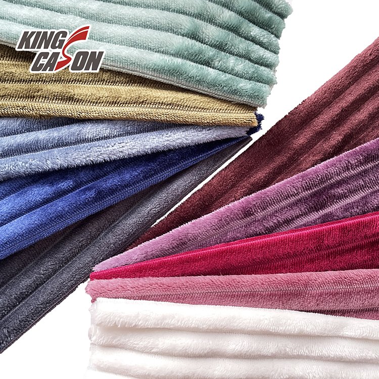 Kingcason Manufacturer Wholesale 100% Polyester Medium Thickness Single Face Flannel Fleece Fabric For Pajamas Blankets