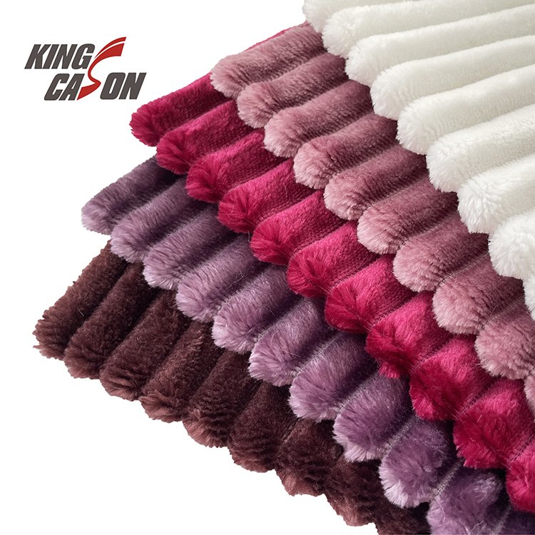 Kingcason Manufacturer Wholesale 100% Polyester Medium Thickness Single Face Flannel Fleece Fabric For Pajamas Blankets
