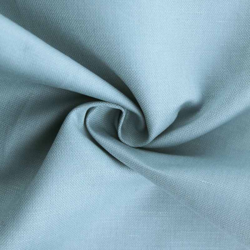 Wholesale Comfortable Cotton Linen Blend Twill Fabric Linen Cotton Solid Broken Twill Fabric for Clothing Dress or Shirt