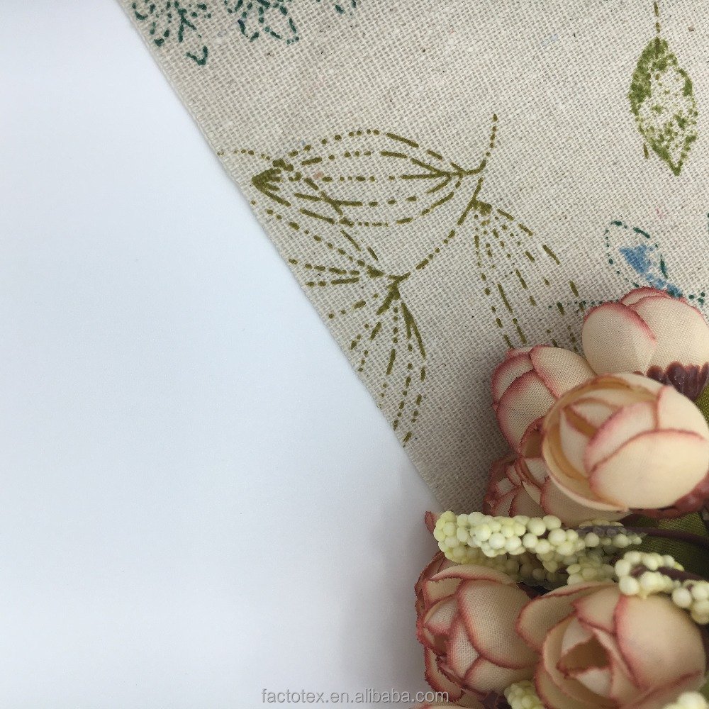 Wholesale Wrinkle Free Irish Digital Print Linen Fabric Printed Linen Jersey Fabric