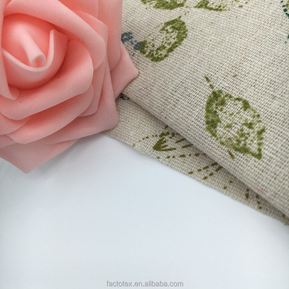 Wholesale Wrinkle Free Irish Digital Print Linen Fabric Printed Linen Jersey Fabric