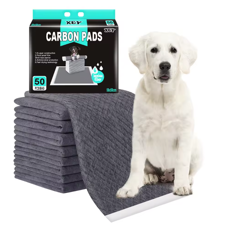 Wholesale Bamboo Charcoal Fiber Washable Puppy Training Pad Waterproof Dog Mat Reusable Pet Pee Pads Super Absorbent Pee Pad