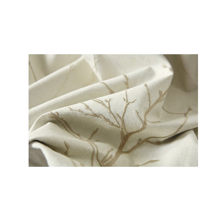 Good Quality Wholesale Chinese Style 3D Embroidered Floral Double Layer Window Curtains For The Bed Room