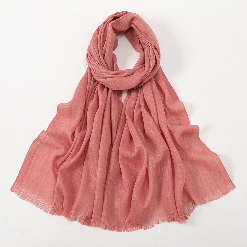 Wholesale Mixed Color Fashionable Soft Modal Muslim Headscarf High Quality Ultra-Fine Fiber Women's Shawl Ethnic Scarves