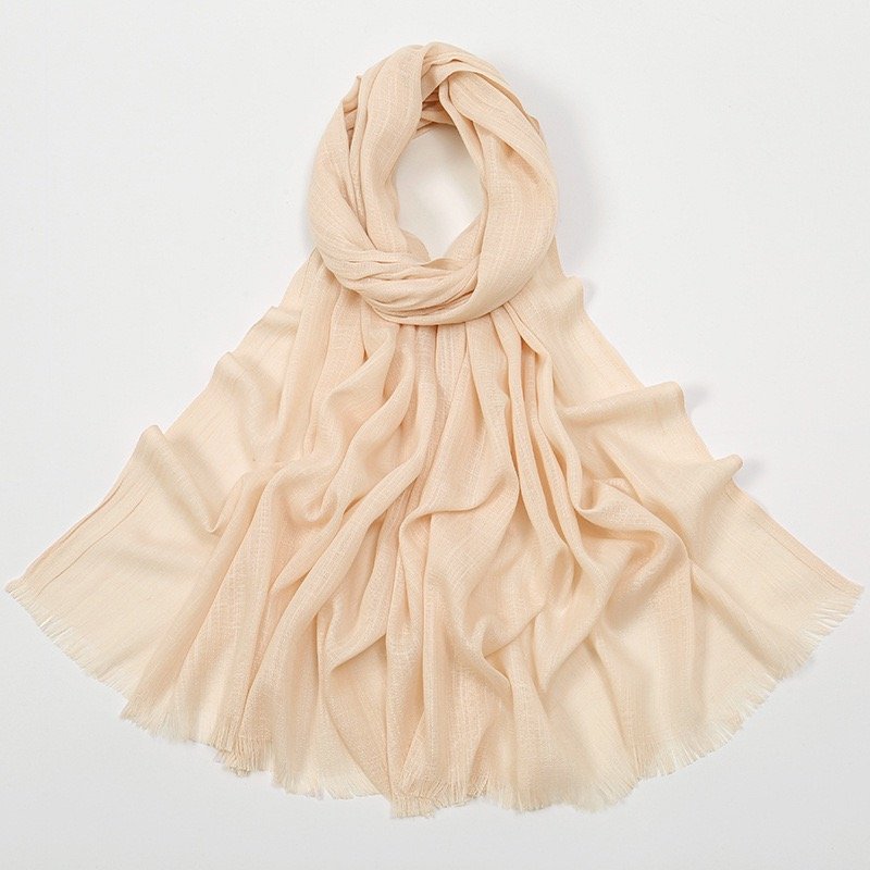 Wholesale Mixed Color Fashionable Soft Modal Muslim Headscarf High Quality Ultra-Fine Fiber Women's Shawl Ethnic Scarves