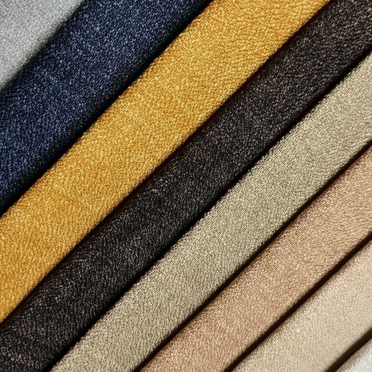 Home Deco Living Room Sofas Fabric Imitation Linen Like Polyester Yarn Linen Textile Upholstery Sofa Linen Look
