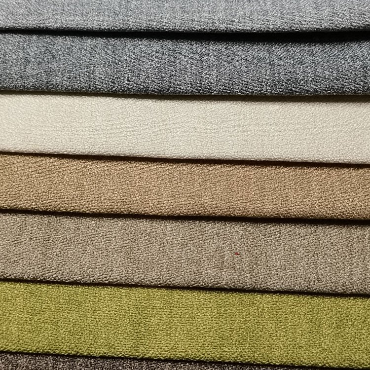 Home Deco Living Room Sofas Fabric Imitation Linen Like Polyester Yarn Linen Textile Upholstery Sofa Linen Look