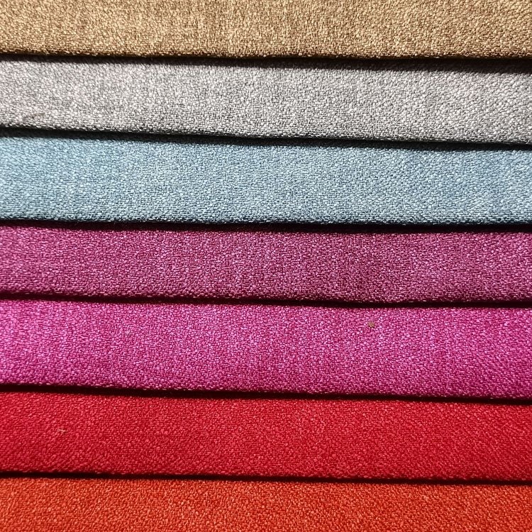 Home Deco Living Room Sofas Fabric Imitation Linen Like Polyester Yarn Linen Textile Upholstery Sofa Linen Look