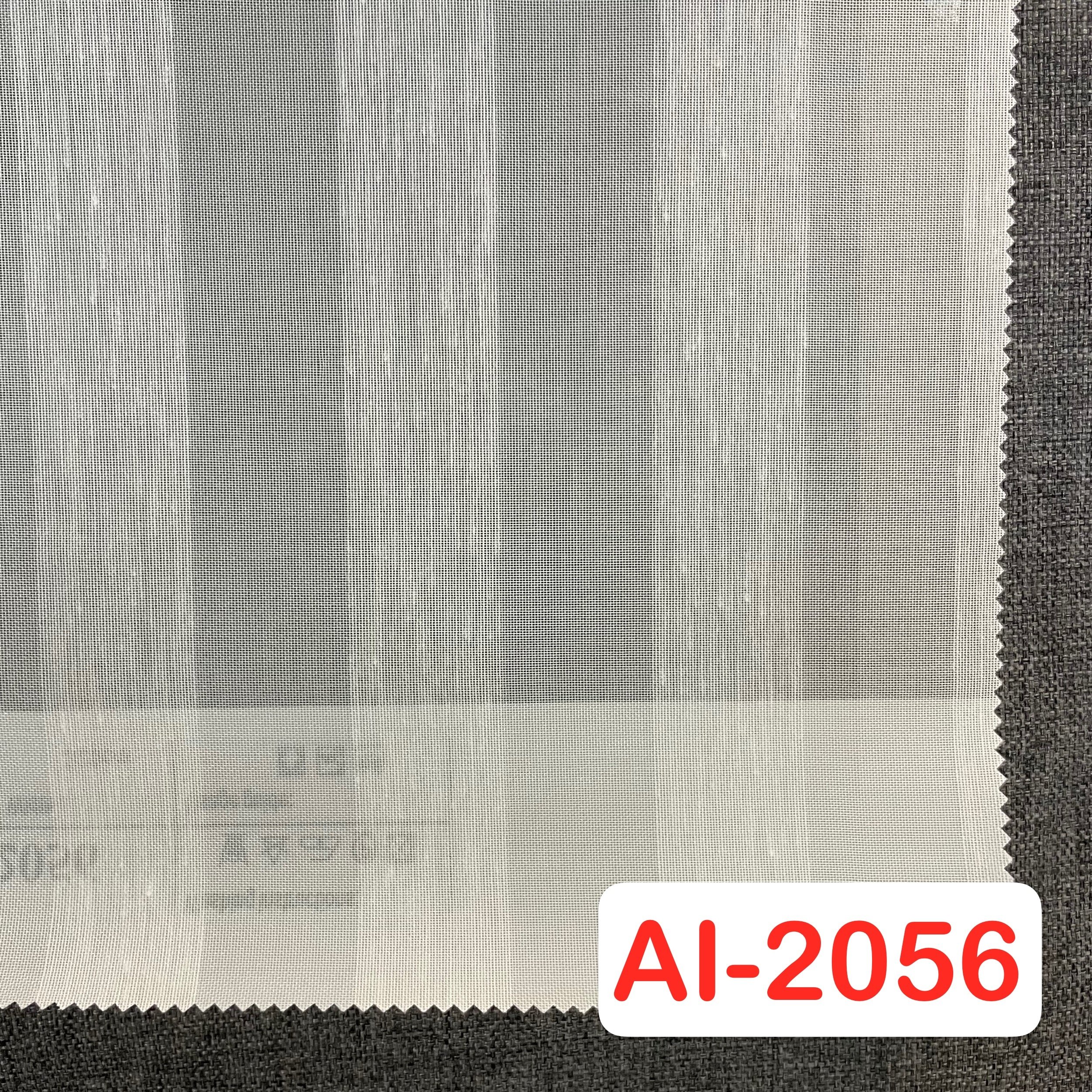 Durable Linen Stripe Pattern Sheer Curtain Tulle For Bedroom