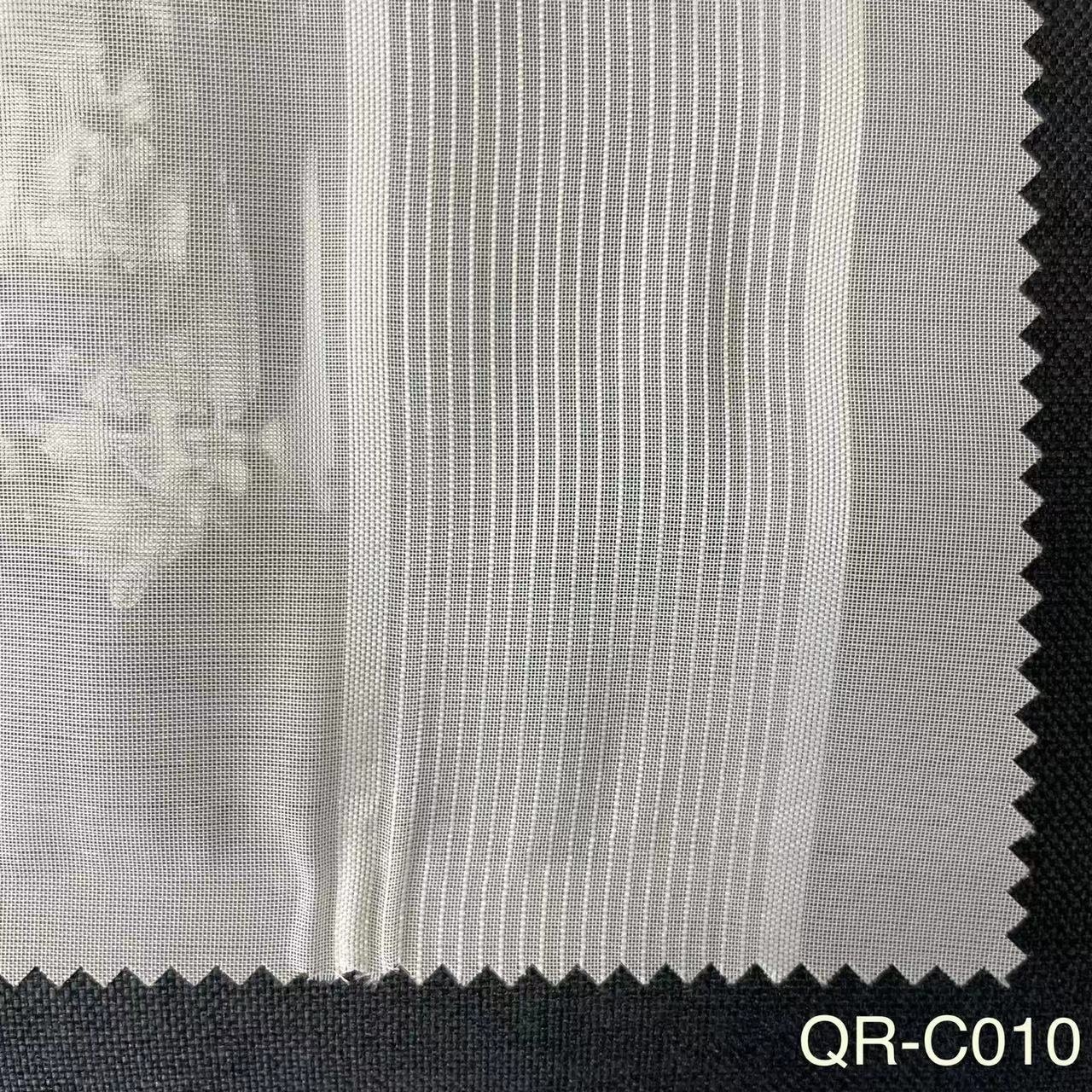 Durable Linen Stripe Pattern Sheer Curtain Tulle For Bedroom