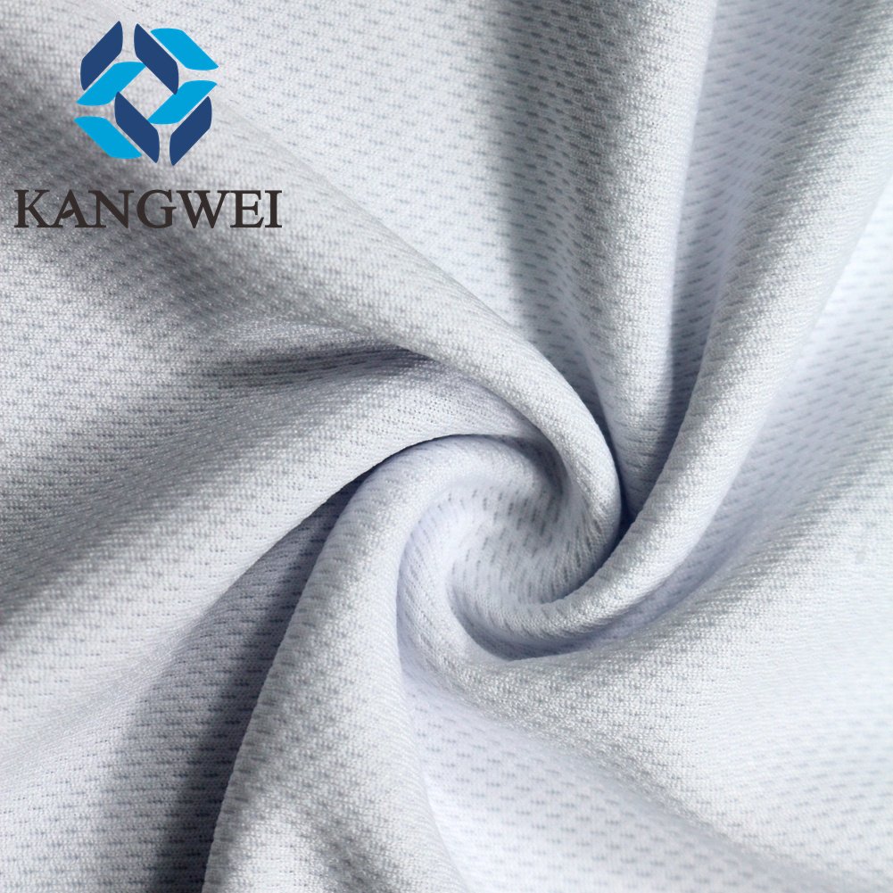 GRS 100% Recycled Polyester Bird Eye Basketball Sportswear Fabric Dry Fit For Sublimation