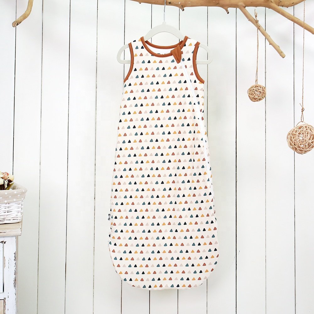 High quality Infants & Toddlers Baby zipper style customized Printed bamboo soft fabric sleeping sack baby Sleeping Bags