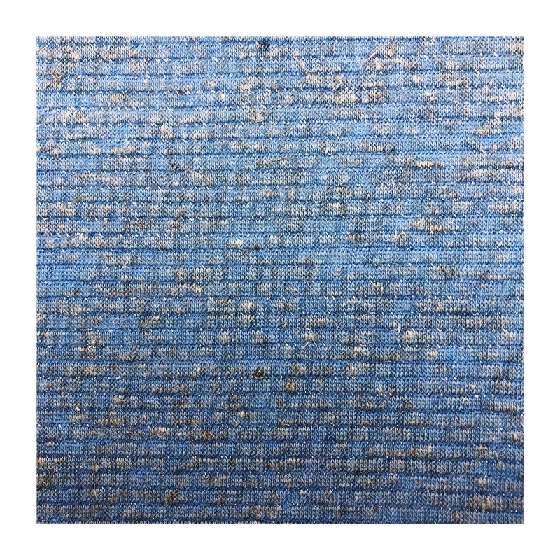 High quality linen metallic fabric 140gsm 47%linen 43%polyester 10%lurex texture jersey fabric for spring summer garment fabric