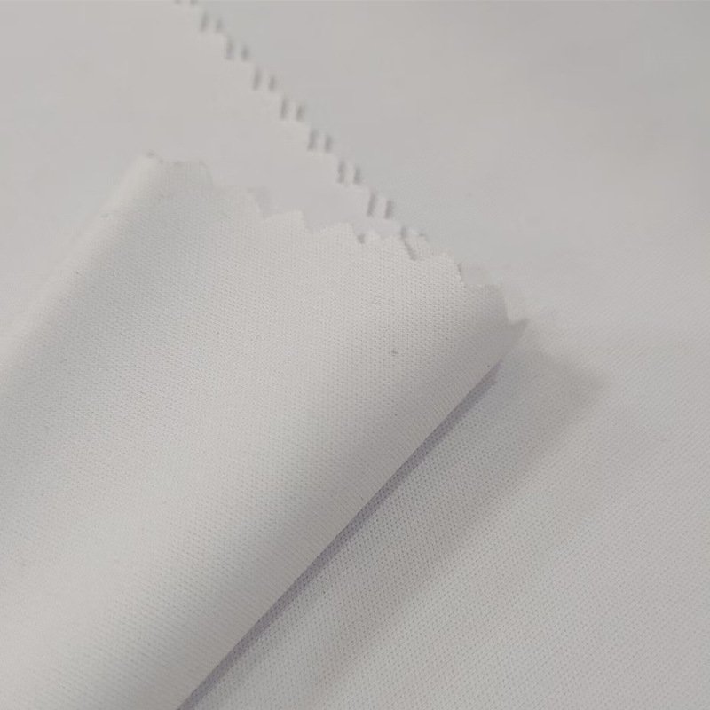 100% Polyester 50D Dyed Knitted Polydex Fabric Sublimation Jersey Solid Interlock White Knit Fabric Sublimation For Printing