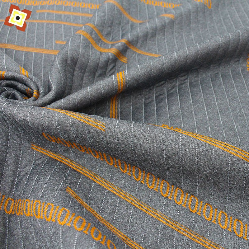 Factory direct sales knitted jacquard mattress fabric bamboo fiber air layer modal hemp grey pillow memory mattress fabric