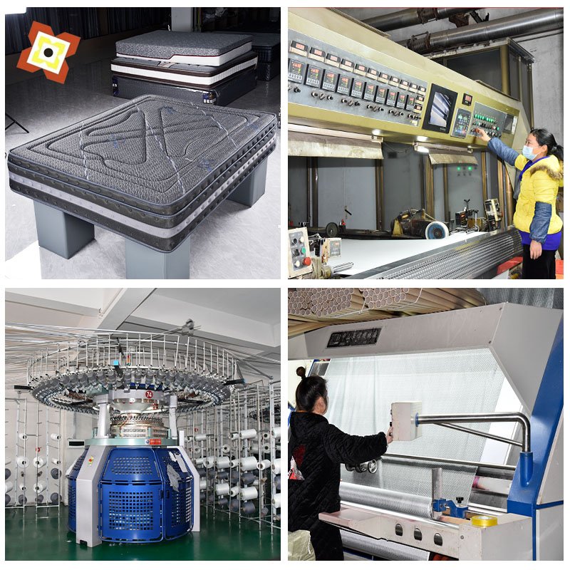 Factory direct sales knitted jacquard mattress fabric bamboo fiber air layer modal hemp grey pillow memory mattress fabric