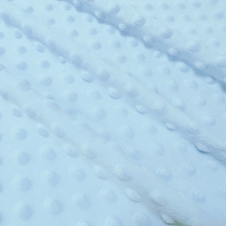 100% Polyester Embossed Minky Fabric Super Soft plain Minky Dot Fabric for baby blanket