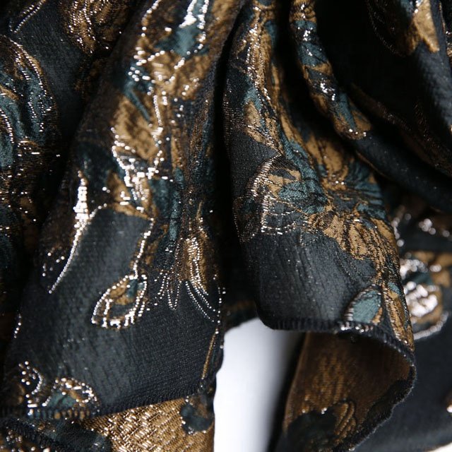 KEER Factory Custom Wholesale Wholesale ladies flower color jacquard brocade crepe fabric for party dress