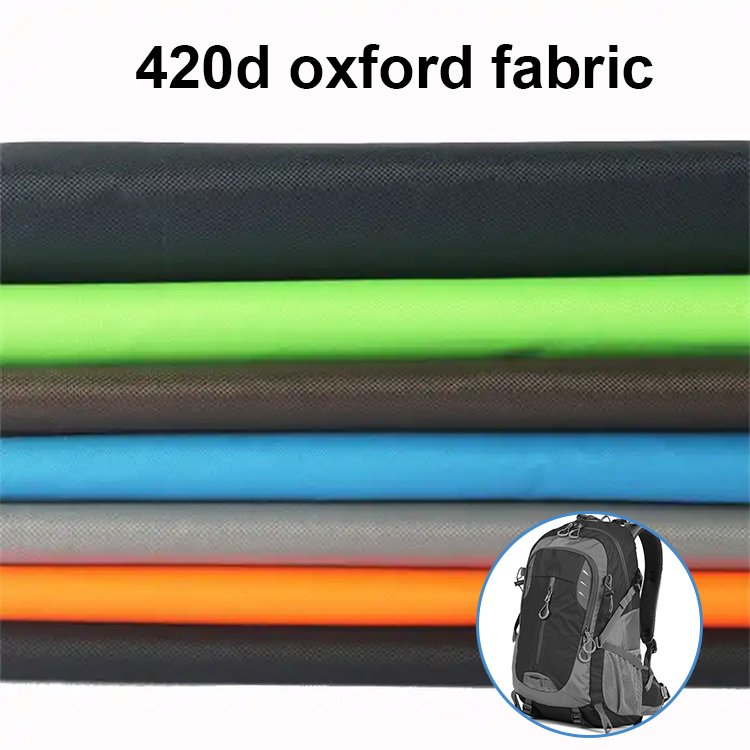 Wholesale low price scratch resistance waterproof PU Coating 100% polyester 420D oxford fabric for bags