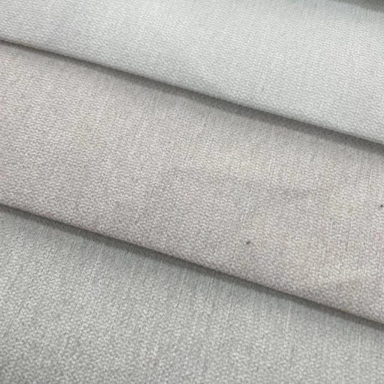 Flame Retardant Blackout Fabric Two Side Textured Linen Hotel Living Room 100% Blackout Curtain