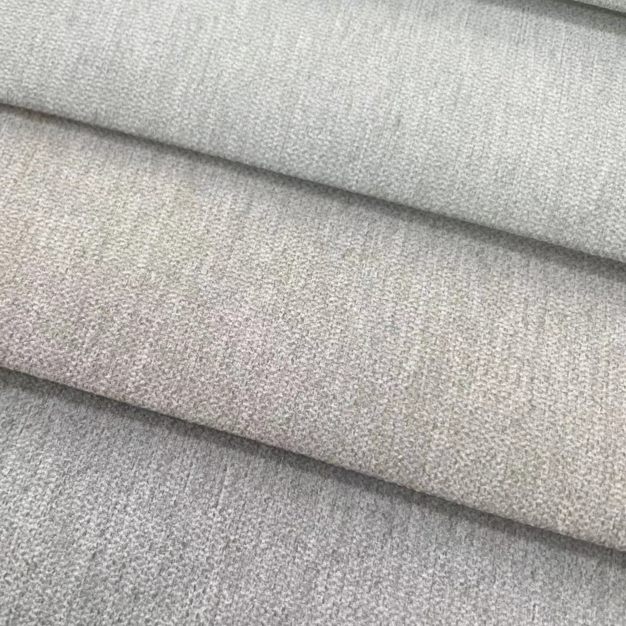 Flame Retardant Blackout Fabric Two Side Textured Linen Hotel Living Room 100% Blackout Curtain