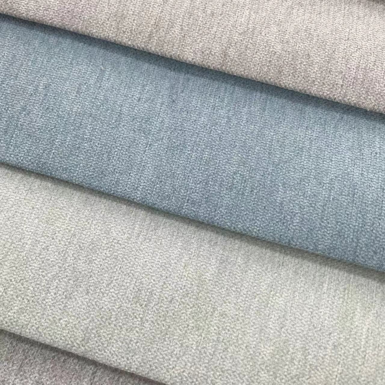 Flame Retardant Blackout Fabric Two Side Textured Linen Hotel Living Room 100% Blackout Curtain