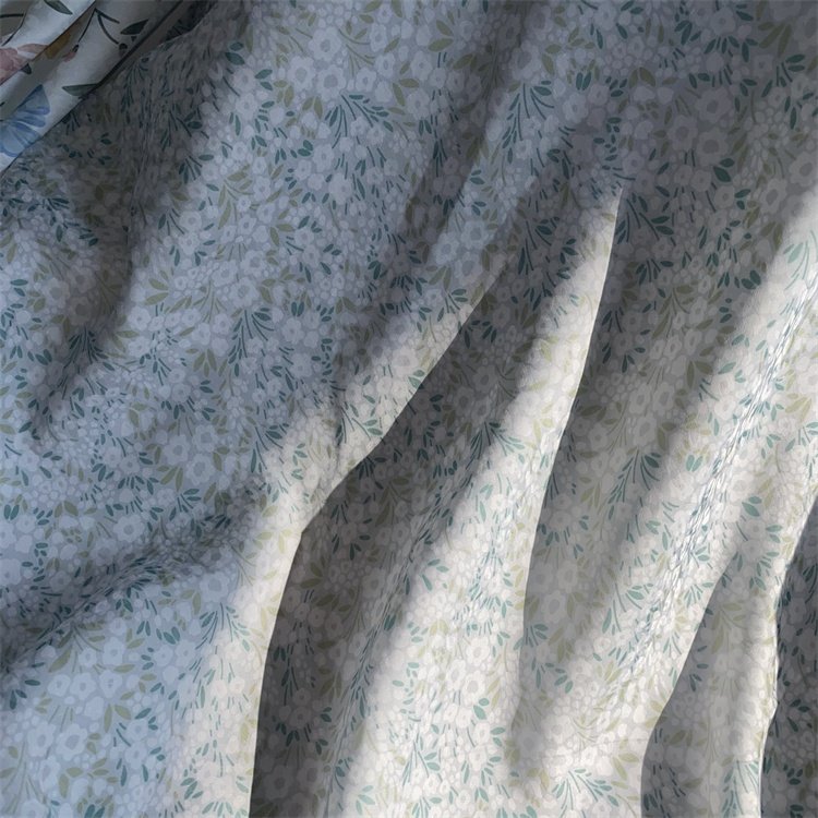 CLOTHING FABRIC GOOD SALE SUPER SOFT 2021 floral print fabric SATIN JACQUARD PAJAMA FABRICS FOR SLEEPING WEAR