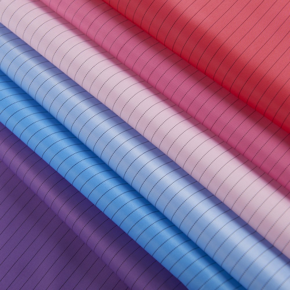 Strip Fabric Anti-static Polyester Conductive Wire Fabric Cleanroom ESD Protection Cloth for Industry Cleanfit