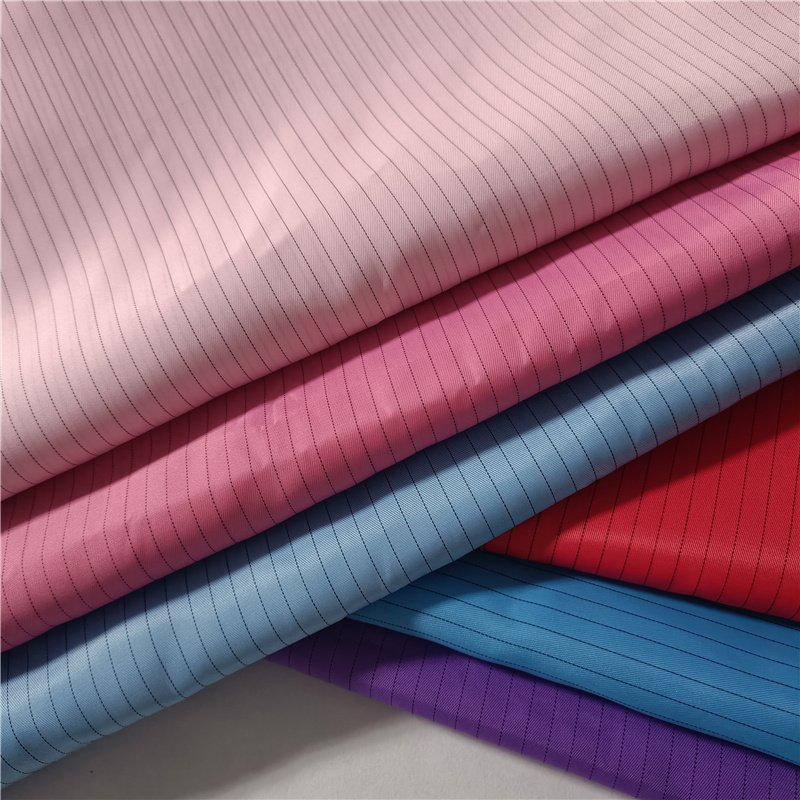 Strip Fabric Anti-static Polyester Conductive Wire Fabric Cleanroom ESD Protection Cloth for Industry Cleanfit