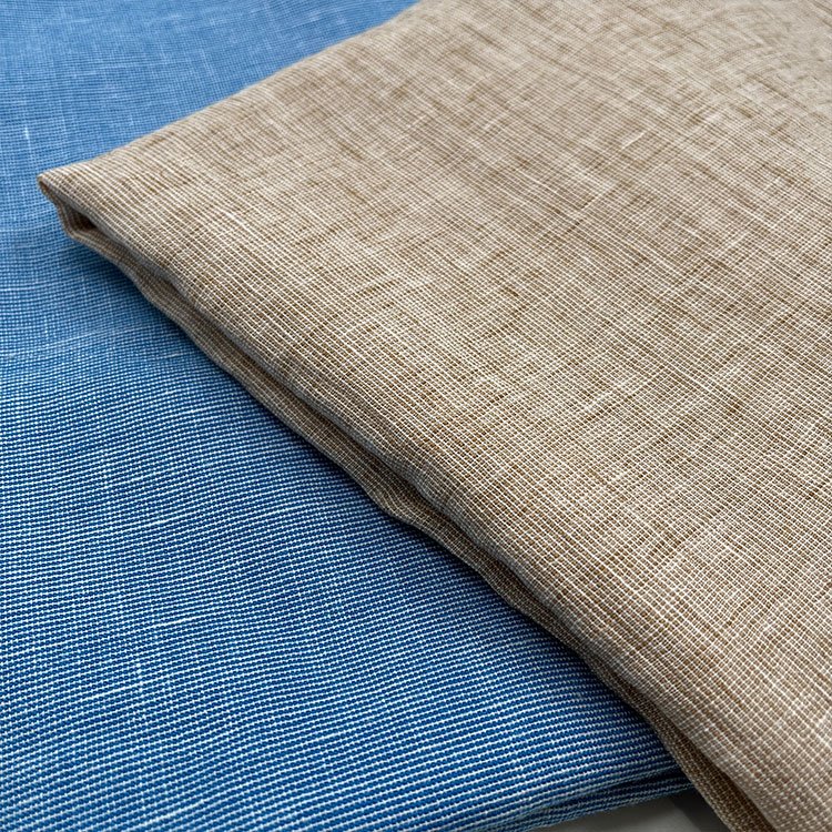 100% POLYESTER breathable Cationic imitation linen fabric plain dyed woven faric