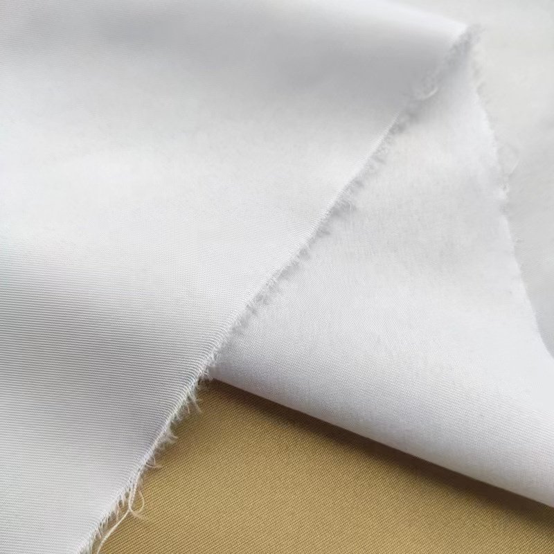 polyester microfiber brushed white fabric