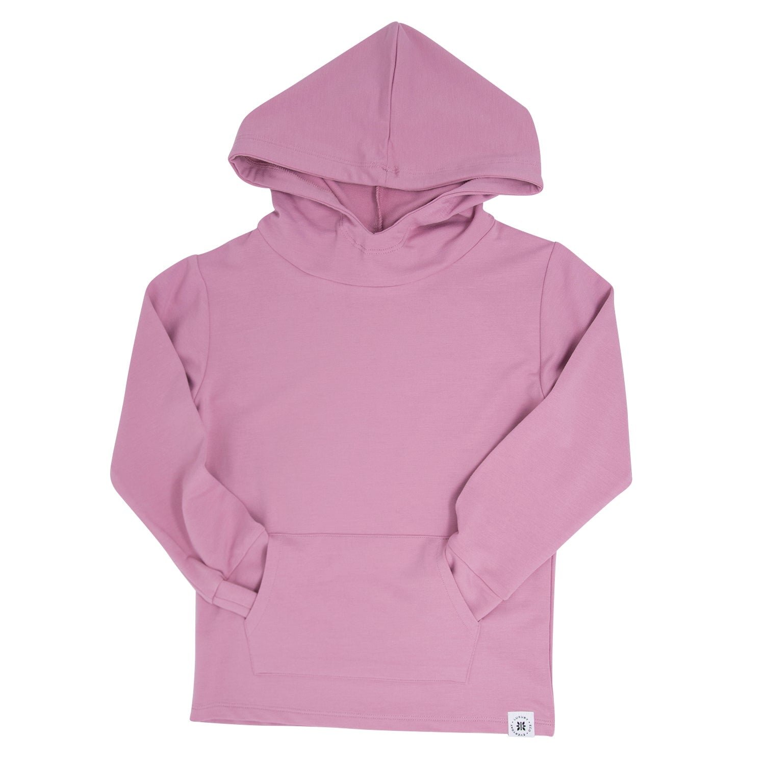 Thermal French Terry Hoodie with Long Sleeves Sports Solid Bamboo Cotton Baby Hooded Sweatshirt with Pocket