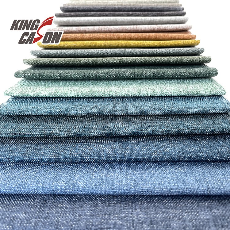KINGCASON Wholesale pholstery fabrics muti-functional linen fabric plain Sofa Fabric for sofas and furniture