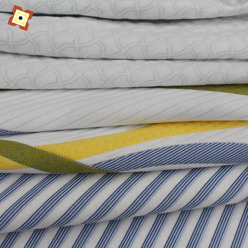 Factory Outlet Mattress Fabric Polyester Bamboo Charcoal Jacquard Fabric Mattress Double Knitted Mattress Fabric
