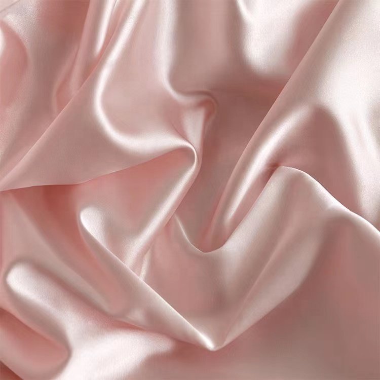 Custom printed saree beauty 100% polyester plain satin fabric with high quality