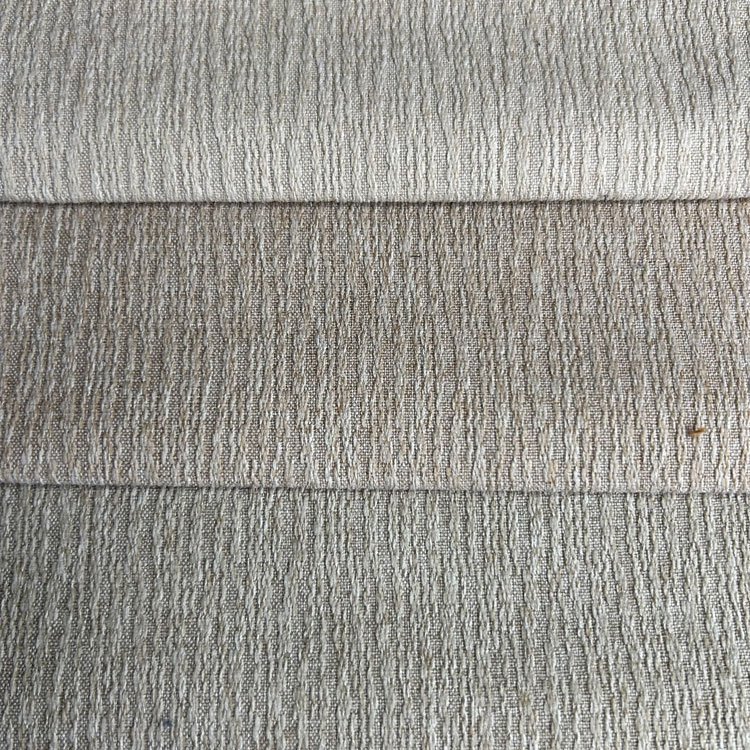 Home Deco Multi-Color Faux Linen Fabric 100% Linen Yarn Plain Dyed Linen Sofa Fabric