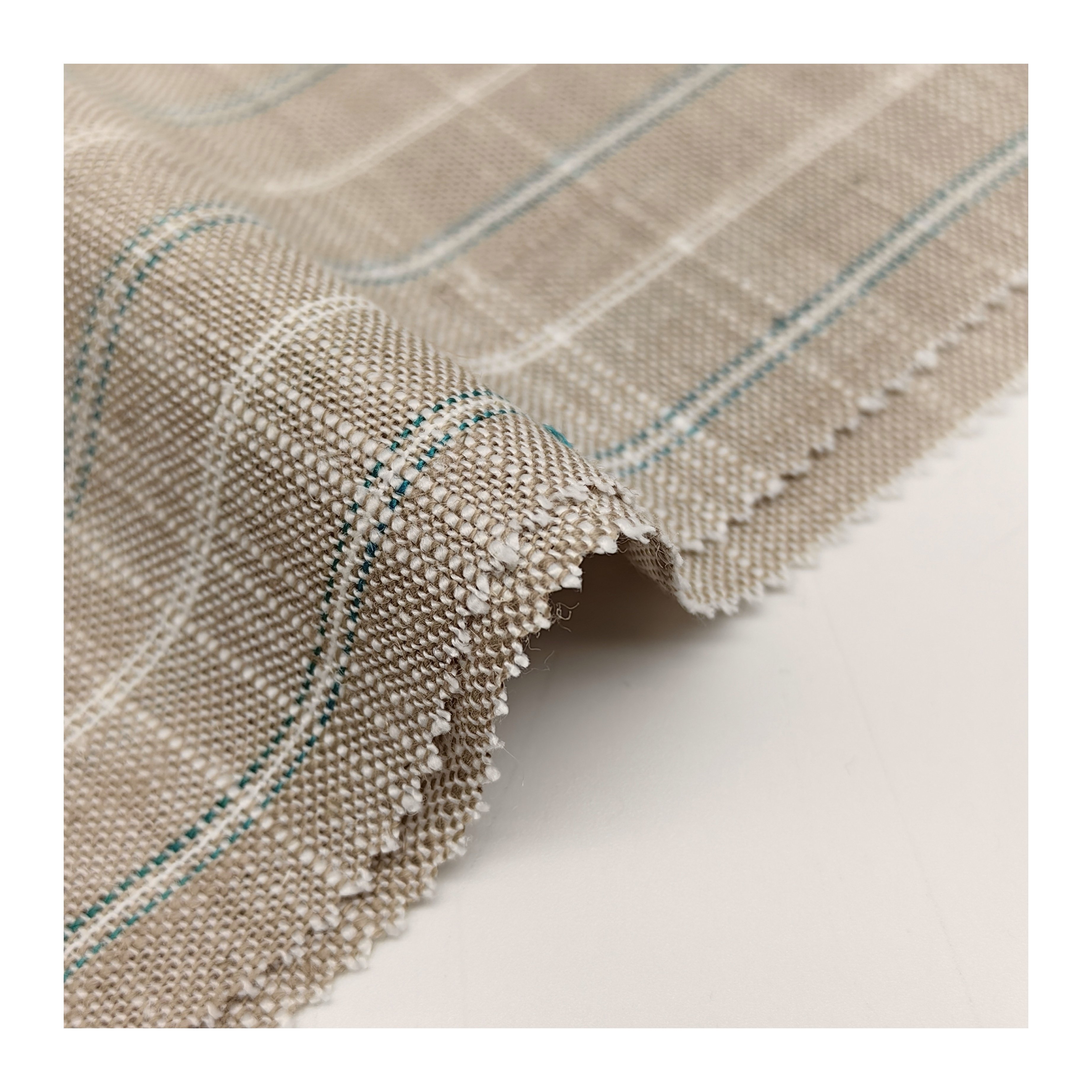 Natural Linen Fabric comfortable stripe WovenFabric striped linen fabric POLY RAYON LINEN Plain eco-friendly fabric for clothing