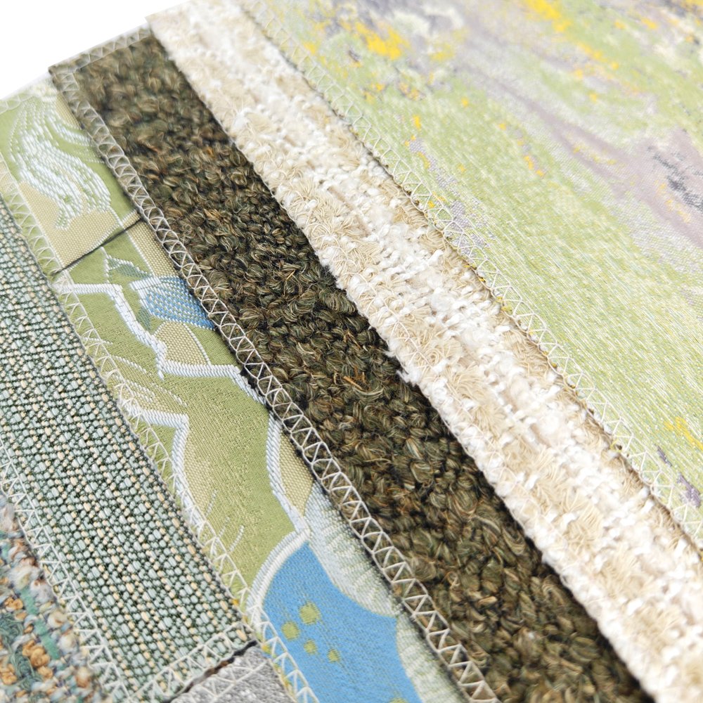 Luxury European Jacquard Upholstery Fabric for Sofa Living Room Furniture Cotton Linen Breathable Natural Home Textiles Stock