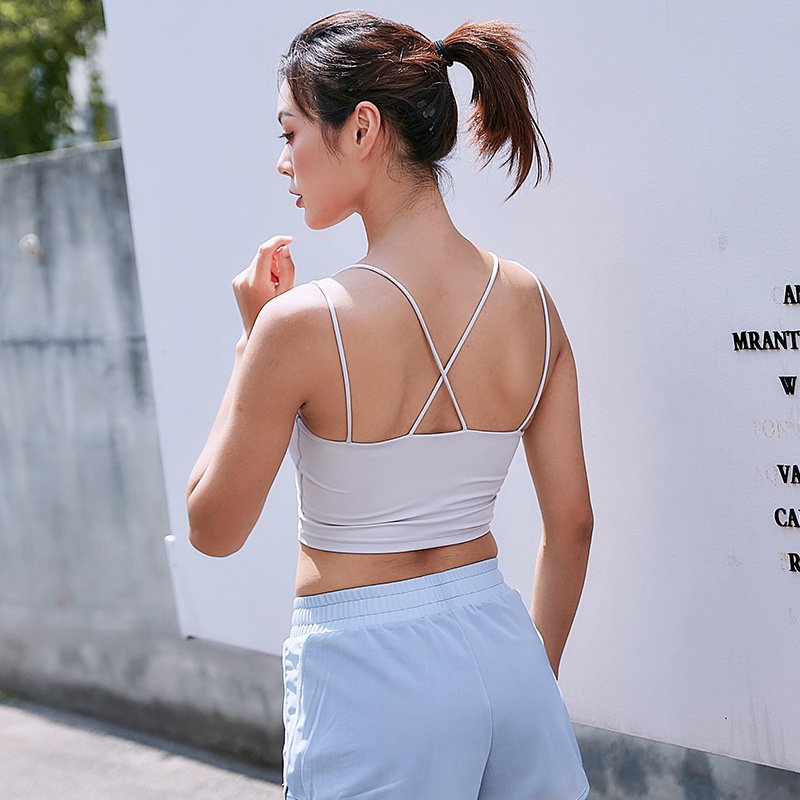 Best Selling Women's Fitted Bamboo Cami Crop Luxurious Bamboo Jersey Fabric Short Length with Built-In Shelf Bra and Neckline