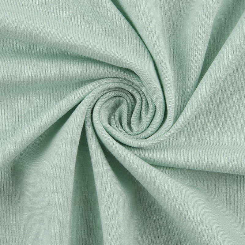 Custom 93% Bamboo 7% Elastane Soft Fabric Bamboo Fiber fabric for Tshirt