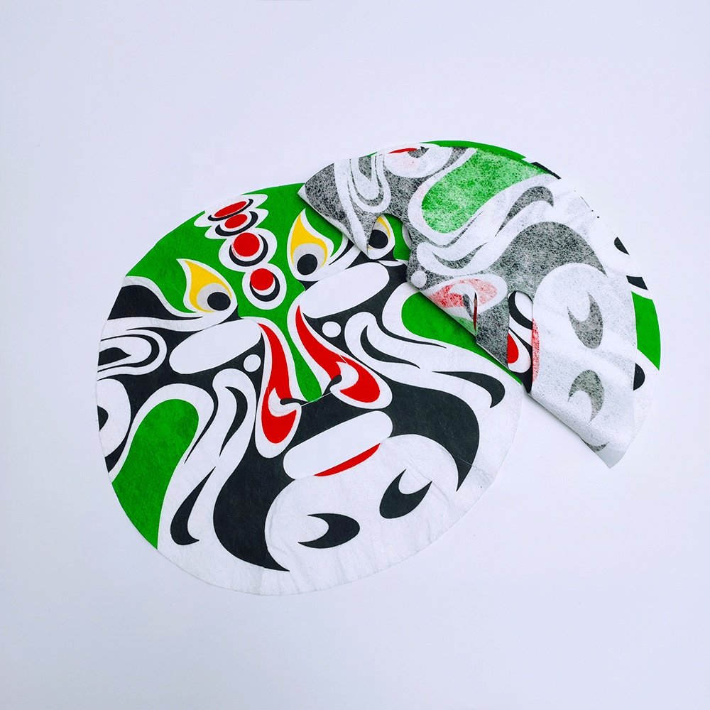 Beijing Opera facial mask pattern printing Bamboo Fiber Facial Masks Sheet Tencel Mask sheet customized