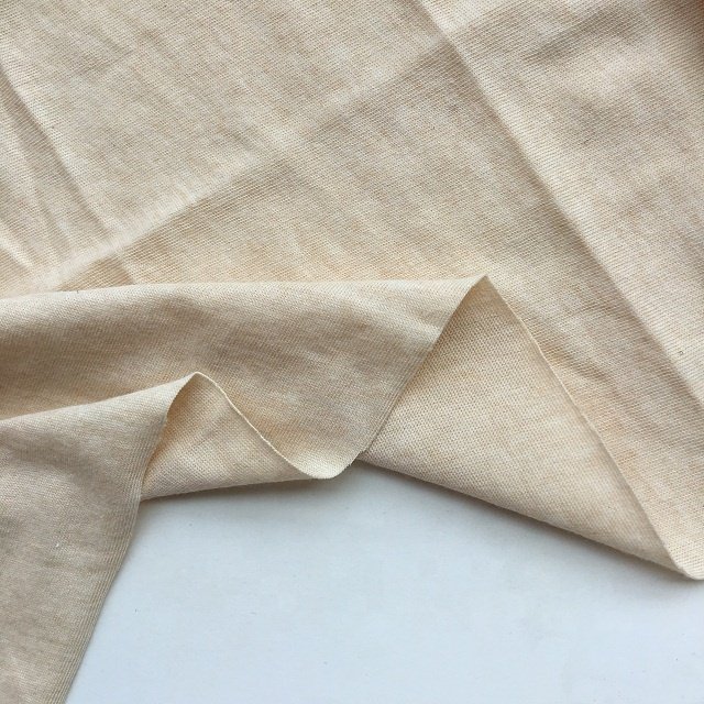 organic cotton bamboo slub jersey knitted fabric for baby wear