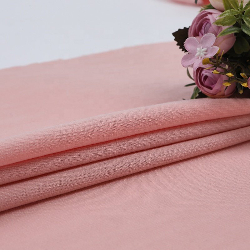 Factory direct sale spun yarn french terry 100%polyester knitted fabric for t-shirts